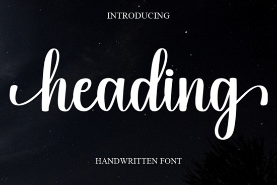 Heading Font